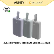 (3C Certified) Aukey PB-Y61 30W 10000mAh PowerBank | Built-in Cable | Fast Charging