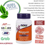 Now FOOD MELATONIN 3MG 60 VEGCAP Overcome Sleep Hard NOW MELATONIN USA