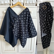 One Set Jumputan Set Wanita Setelan Jumputan Set Kondangan