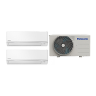 Panasonic樂聲一拖二 1.0匹+1.0匹纖型多聯分體變頻淨冷掛牆式冷氣機(附遙控)CS-MPU9BKAx2/CU-2LU18BBA
