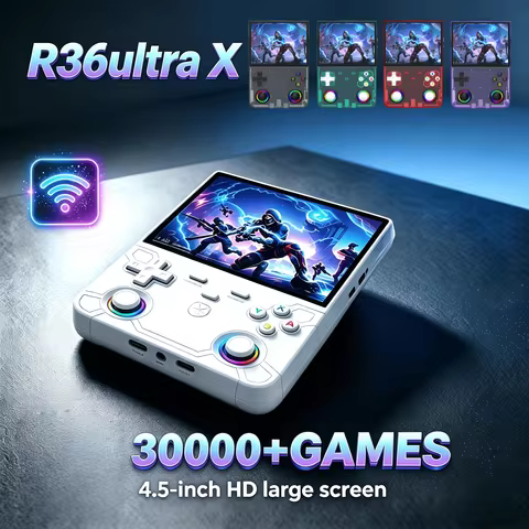 R36 Ultra X Handheld Game Player 4.5 Inch IPS Screen WIFI Open Source Retro Video 64G/128G Memory up