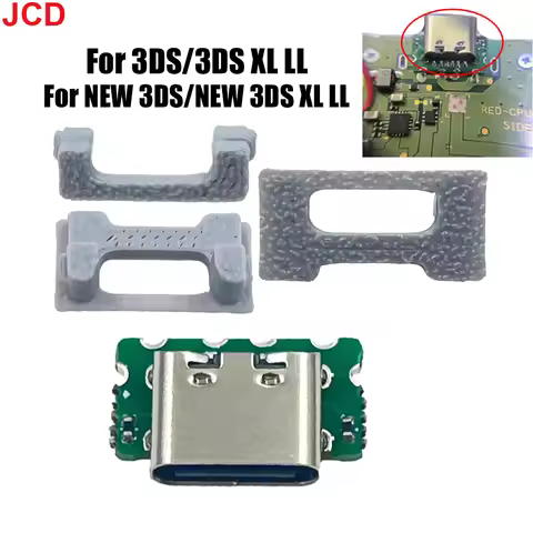 JCD 1pc For Nintend 3DS 3DS XL New 3DSXL LL USB-C Type-C Replacement Charge Port Game Controller Par