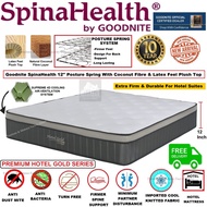 New Goodnite SpinaHealth 12 Inch Hotel Gold Posture Spring Plush Top Mattress / Tilam (Extra Firm)(1