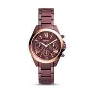 Fossil Modern Courier Midsize Chronograph Wine Stainless Steel Watch BQ3281