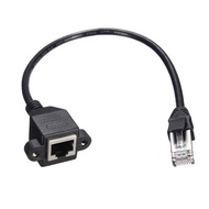 Prefabricated 30cm long RJ45 network cable extension