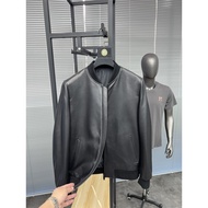 Svip~Cabinet 3.7 W+New Zealand SheepskinHigh-End Fashion Stand Collar Genuine Leather Jacket Men Jac