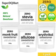 ZERO Erythritol/Allulose/Monk Fruit/Stevia Natural Sweetener - Halal | Ketogenic Diet Friendly