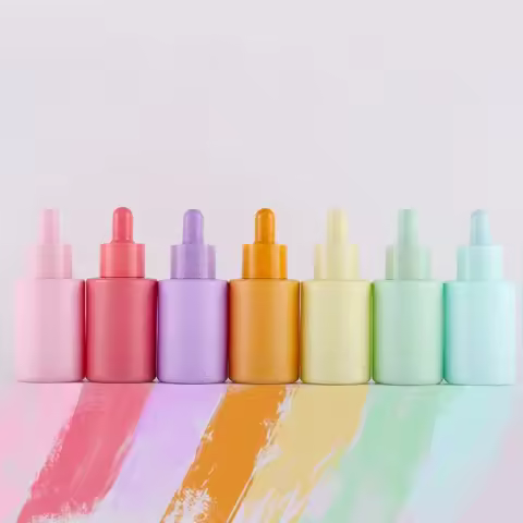 30ML Maclon essential oil drip irrigation candy 7 colors glass lotion perfume travel separate bottle