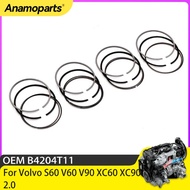 4pcs Piston Rings Set 82mm STD For Volvo S60 V60 V90 XC60 XC90 2.0 B4204T11