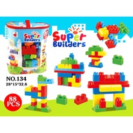 [ Next Day Delivery ] 88PCS Big Building Blocks Mega Blocks Assembling Dissembling Creative Children
