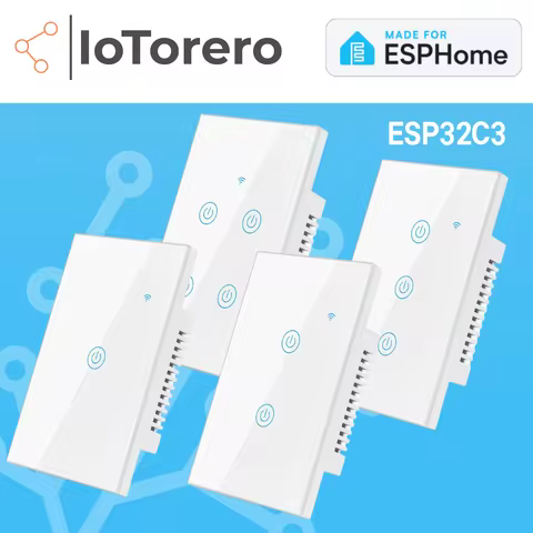 IoTorero Made For ESPHome With BL Proxy Wall Switch No Neutral Needed ESP32C3 Works With Home Assist