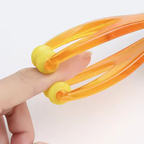 1pcs 2 Rollers Finger Massager Mini Finger Joints Massager With Elastic Handle For Finger Blood Circ