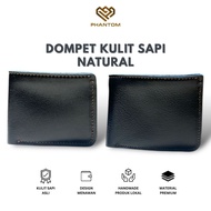 Men's Cowhide BIFOLD Wallet natural - FULL Genuine Cowhide Wallet Without Fabric - Men's BIFOLD Wall