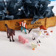 AHMED Figurines Sheep Goat Home Decor Animal Model Crafts Farmland Worker Fairy Garden Ornaments