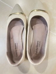 米色平底鞋（內增高鞋墊）size 36