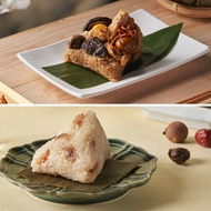【圓山大飯店】素釀雙珍禮盒x1盒(羊肚菌群菇素粽3入+桂圓高粱酒香粽3入)(端午節/肉粽)