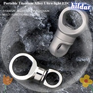 HILDAR Brass Keychain, 360° Rotatable Portable Titanium Alloy Keychain,  Ultra-light EDC Keyring Out