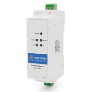 -DR302 Din Rail Serial RS485 to Ethernet TCP IP Server Module Ethernet Converter Modbus RTU to Modbu