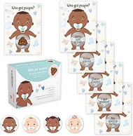 Baby Shower Games 66 Raffle Cards, Party Hearty, Poopie Emoji Scratch Off Lottery Tickets, Boy Afric