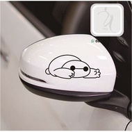 Baymax car cutting sticker BIG cute outlinehero top mirror sticker