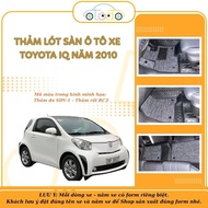Luxury high-quality leather floor mats for TOYOTA IQ 2010 5-seat cars