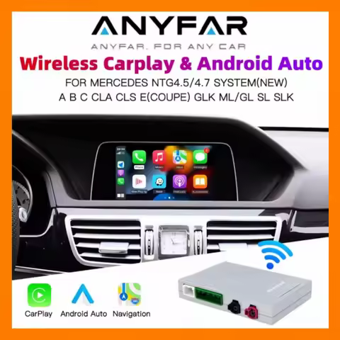 Wireless Carplay Android Auto for Mercedes Benz C117 W176 W204 W204 CLS GLK Class NTG 4.5 4.7 Androi