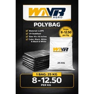 Polybag Black Hitam White Black & White UV Polibag 16 x 16 16 x 25 Nursery Polibeg Polybeg Fertigasi