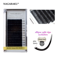 Nagaraku ELLIPSE Eyelash Extension Super Soft False Eyelash Extension/ D0.20/C0.20 D0.15/C0.15 Nagar
