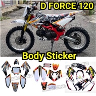 [READY STOCK] DEMAK D FORCE 120 Body Sticker - Waterproof (DFORCE120)