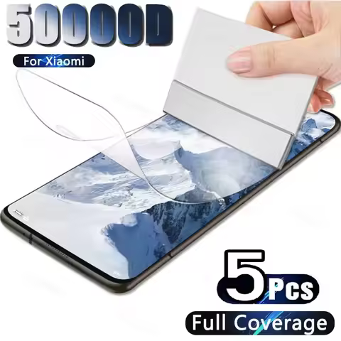 5PCS Hydrogel Film For Xiaomi Mi 13 12 11 Lite 13T 12T 11T Pro 12S Ultra 11i 12X 5G Screen Protector