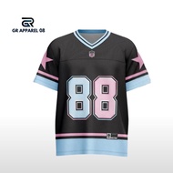 HITAM Oversized Series 88 Star Black Jersey - Premium Quality Oversized Jersey