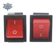 16A/250VAC 20A/125VAC Red Indicator Light 4 Pin ON/OFF DPST Rocker Switch 2 Pcs