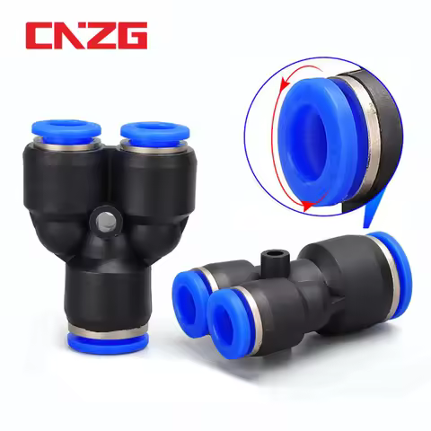 Pipe Fittings Plastic Pneumatic Connector Fitting Quick Push For Air Water Connecting PY PW Connect