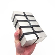 Nam châm đất hiếm 50x50x25mm mạ Niken từ tính N35