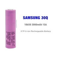 Samsung 30Q 18650 3000mah 15A 3.7V Rechargeable Battery