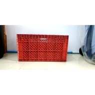 Transparent Crate Fruit Basket 044 Red**