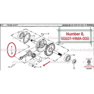 (2pcs) ORIGINAL PISTON PIN CLIP 1 (90601-HMA-000) EVO250 / GTS250 / Cruisym / Symphony / VTS200