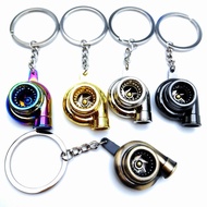 Car Turbo Keychain Booster Metal Racing Modified Key Chain Gift Pendant