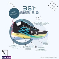 Sepatu Basket 361° BIG3 3.0 | Sepatu Basket 361 Degrees Terbaru