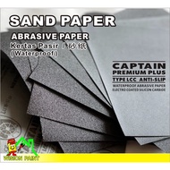 Sand Paper / Kertas Pasir / 320- 800 (very fine grit) / Abrasive Paper 9" (W) x 11" (L)