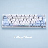 【Keycap Only】 Xda/cherry โปรไฟล์มาริโอ้ฝาปิดเปิดกุญแจส่องแสงสีขาวมินิมอลลิสต์ Matcha การระเหิด PBT ส