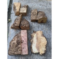 Burl amboyna handle or resin material