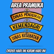 Educational service text embroidery health service/ Ministry of Religion/