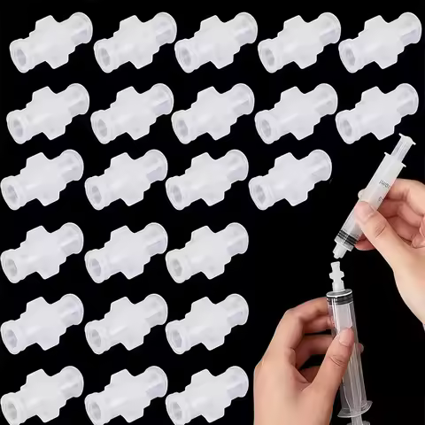5/20/50Pcs Syringe Adapters, Luer Lock Connectors for Syringe Transfer, Securely Connect to Syringes