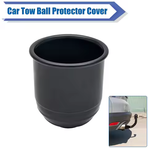 Black 50mm Car Trailer Hitch Ball Hook All Weather Cover Protect Tow Bar Ball Cover Cap Ball Hood Fo