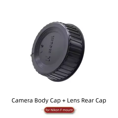 F‑mount Body Cap Rear Lens Cap Kit Protective Cover For Nikon DSLR D5600 D5500 D5300 D5200 D5100 D50