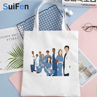 Grays Anatomy Shopping Bag Reusable Grocery Store Shopping Bag Bolsa Eco Foldable Shopping Bag ecoba