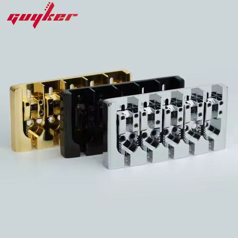 5 String Vintage Adjustable Metal Plate Bass Bridge