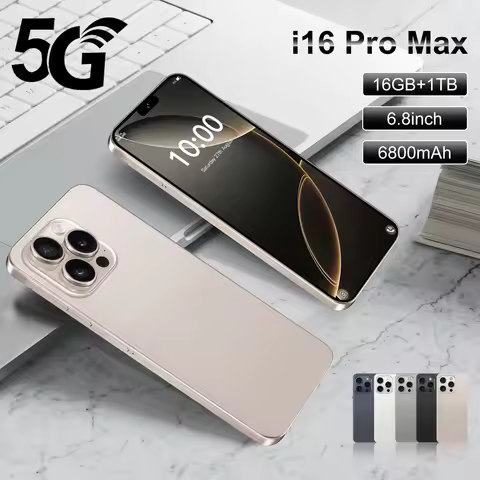 HOT 2025 New I16 Pro Max 6.8HD Global Edition Original Smart Dual Card 6800mAh Battery