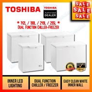 TOSHIBA 142L / 198L / 249L / 295L Dual Function Chest Freezer (Freezer/Chiller) Peti Beku